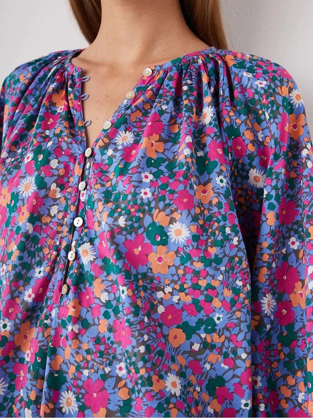Rails Indi Leilani Floral Top XL NWT Cotton Blouse - Picture 3 of 14